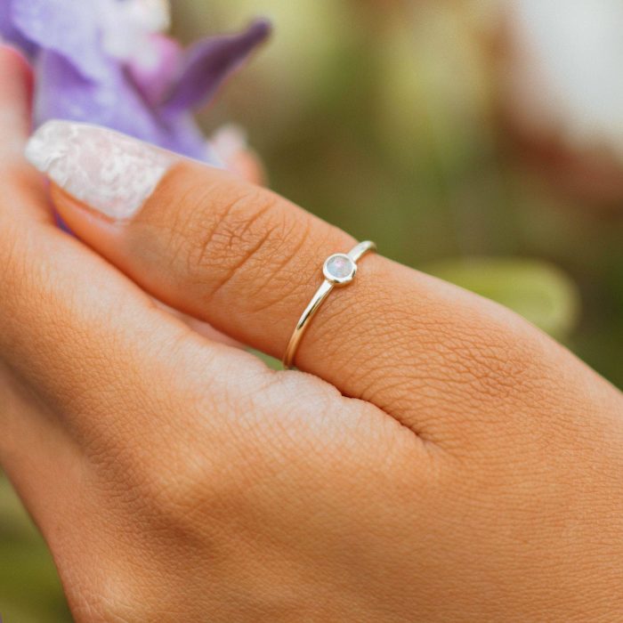 Labradorite Silver or Gold Ring - Image 1
