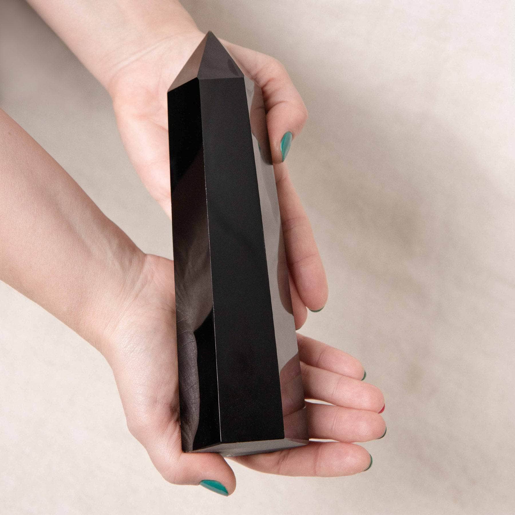 1_ac223c3d-32f9-419f-9410-7b2853c1ddfe Black Obsidian Obelisk - Large - AAA Premium Quality - Image 6