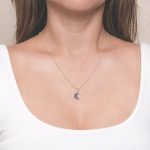 Crescent Moon Raw Gemstone Necklace - Image 6