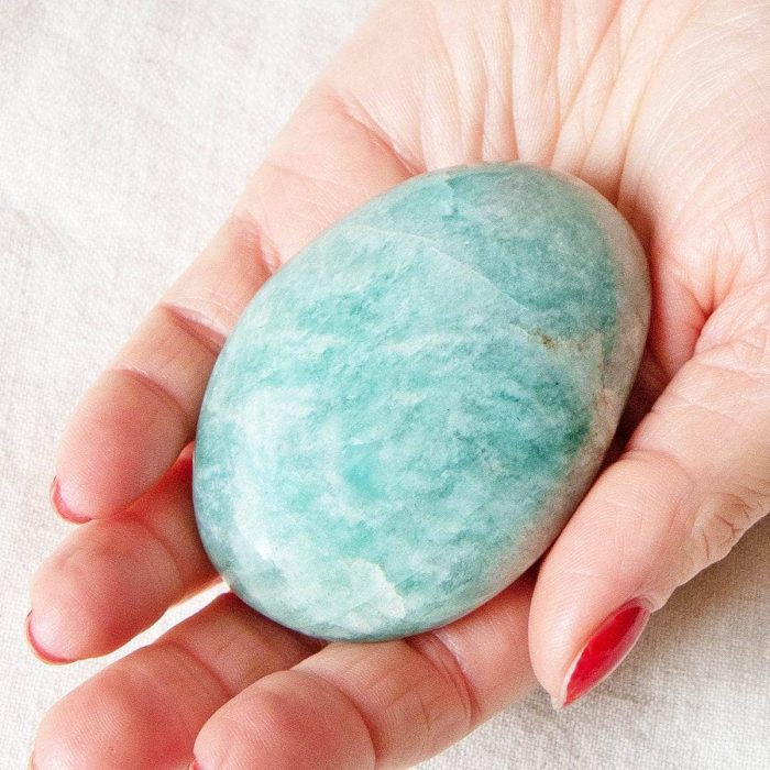 Amazonite Palm Stone - AAA Premium Quality - Image 2