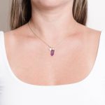 Delicate Amethyst Crystal Point Necklace - Image 5