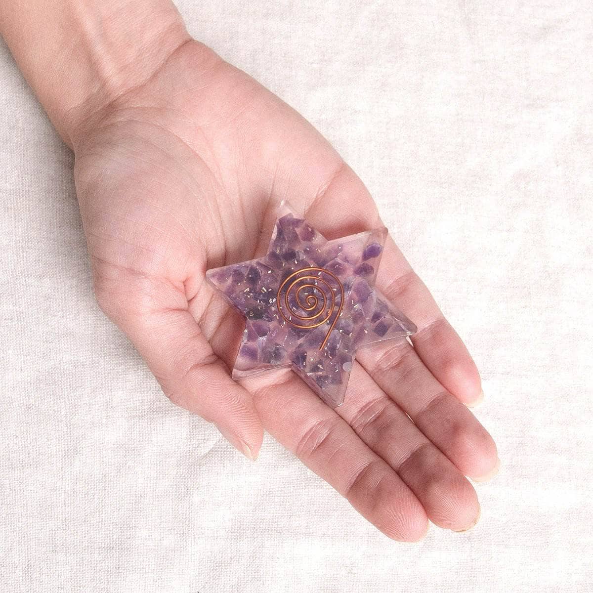 Amethystorgonestarhand Orgone Gemstone Stars - Image 12