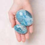 Blue Apatite Palm Stone - AAA Premium Quality - Image 2