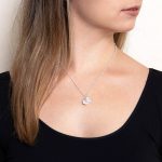 April Herkimer Diamond Birthstone Necklace - Image 2