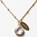 April Herkimer Diamond Birthstone Necklace - Image 5