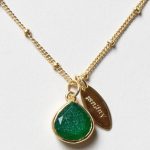 August Green Jade Birthstone Necklace - Image 5