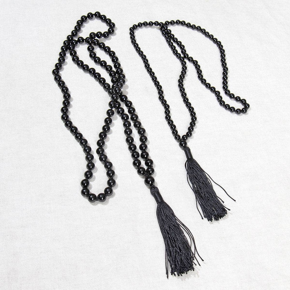 BlackOnyxMalaFull Black Onyx Mala - High-Energy Gemstones - Image 3