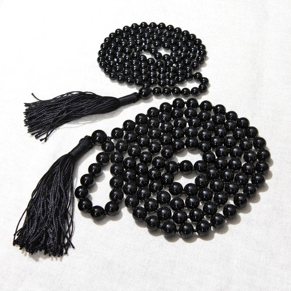 BlackOnyxMalaTwill Black Onyx Mala - High-Energy Gemstones - Image 1