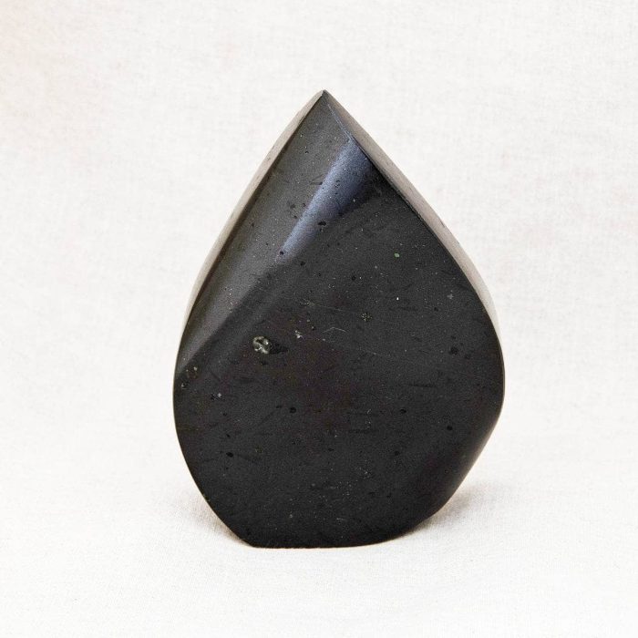 Black Tourmaline Flame Freeform Crystal - Image 1
