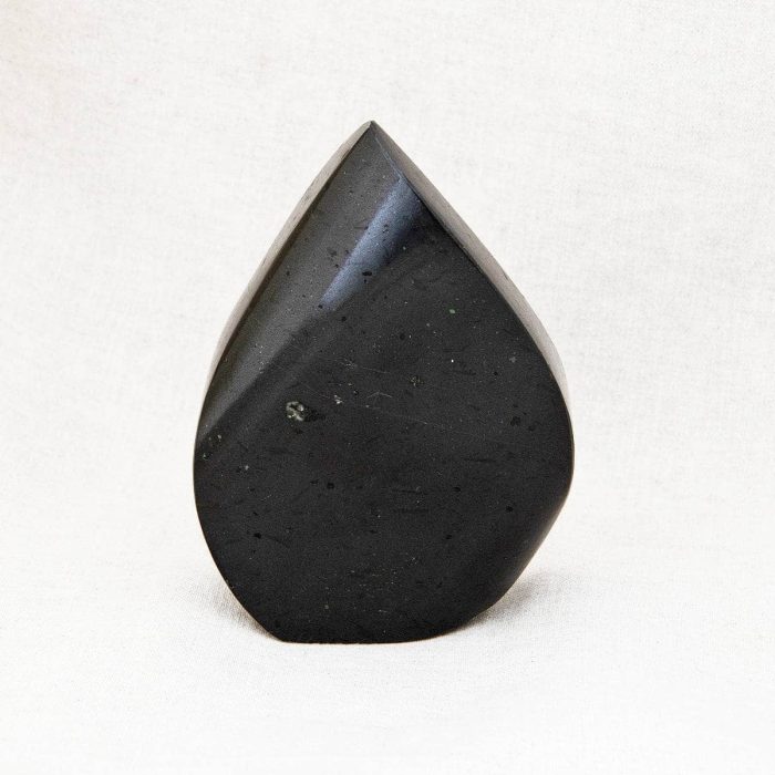 Black Tourmaline Flame Freeform Crystal - Image 3