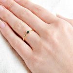Black Tourmaline Silver, Gold or Rose Gold Ring