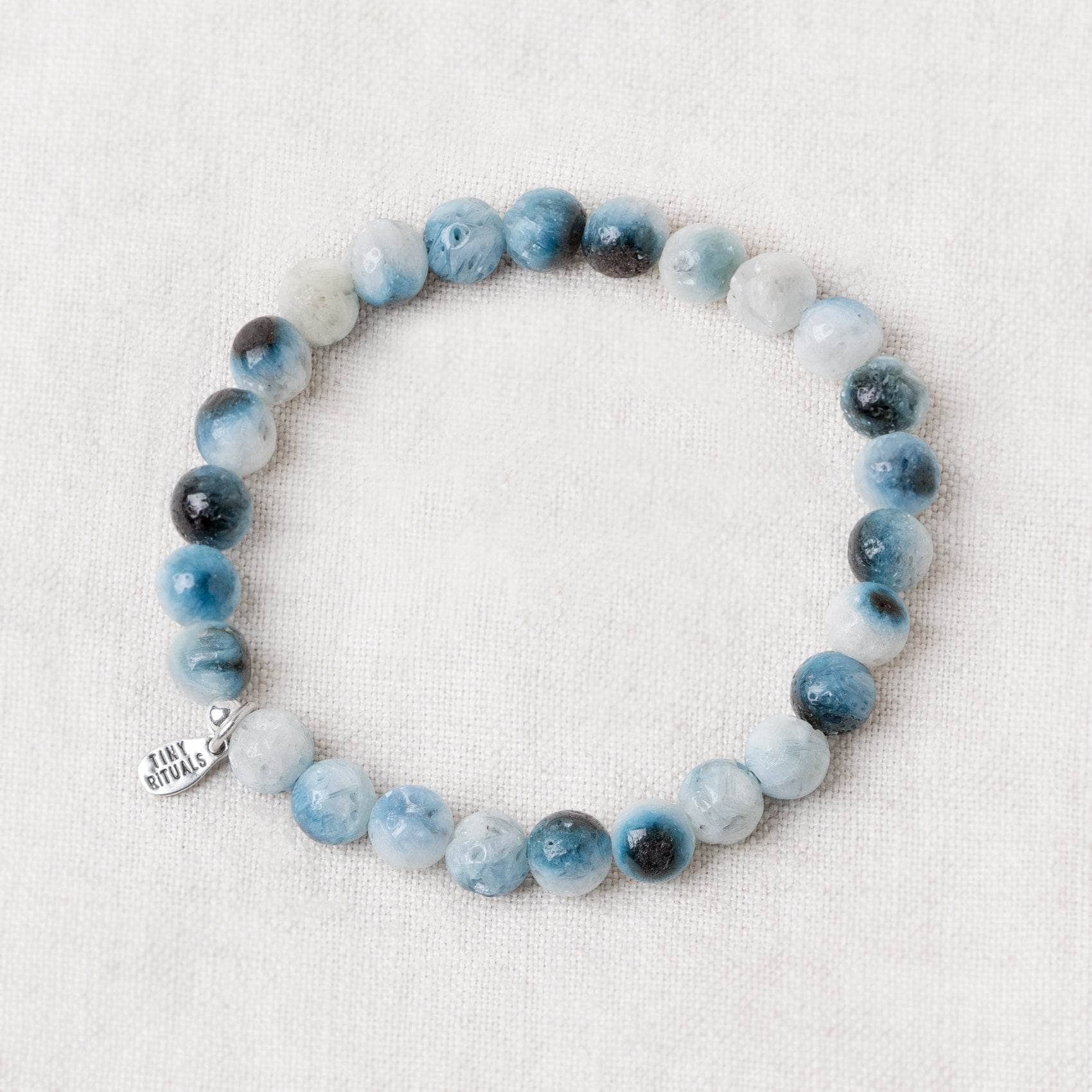 Blue-Ice-Glacierite Rare Blue Ice Glacierite Energy Bracelet - 6mm - Image 1