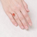 Carnelian Raw Freeform Gold or Silver Ring - Image 2