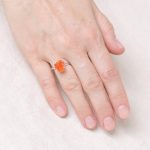 Carnelian Raw Freeform Gold or Silver Ring - Image 6