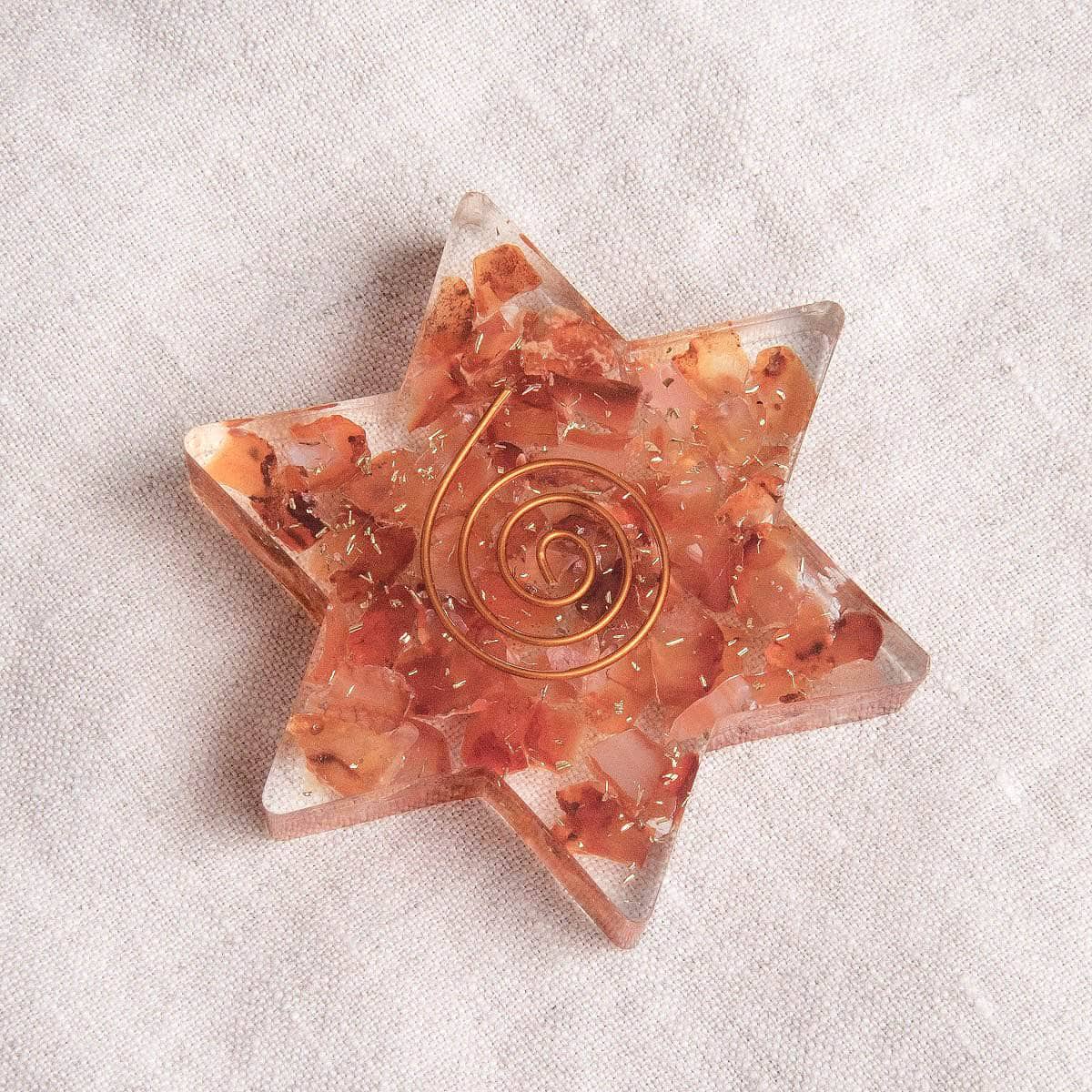 Carnelian2orgonestar Orgone Gemstone Stars - Image 8