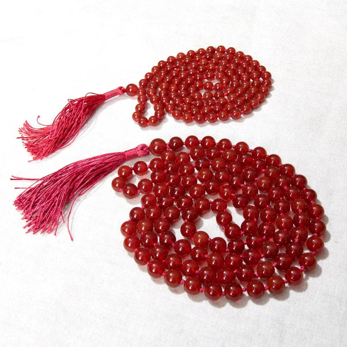 CarnelianMalaTwill Carnelian Mala - High-Energy Gemstones - Image 1