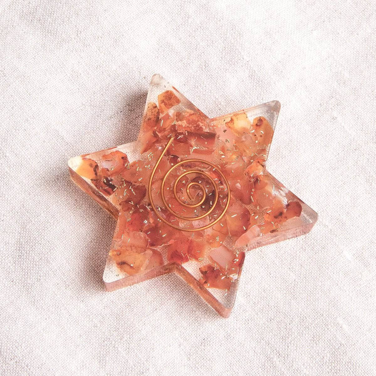 CarnelianorgoneStar Orgone Gemstone Stars - Image 10