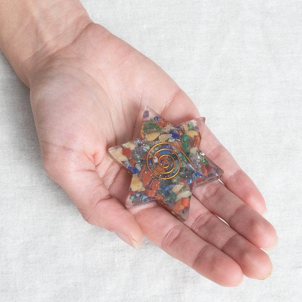 ChakraHandOrgoneStar Orgone Gemstone Stars - Image 4