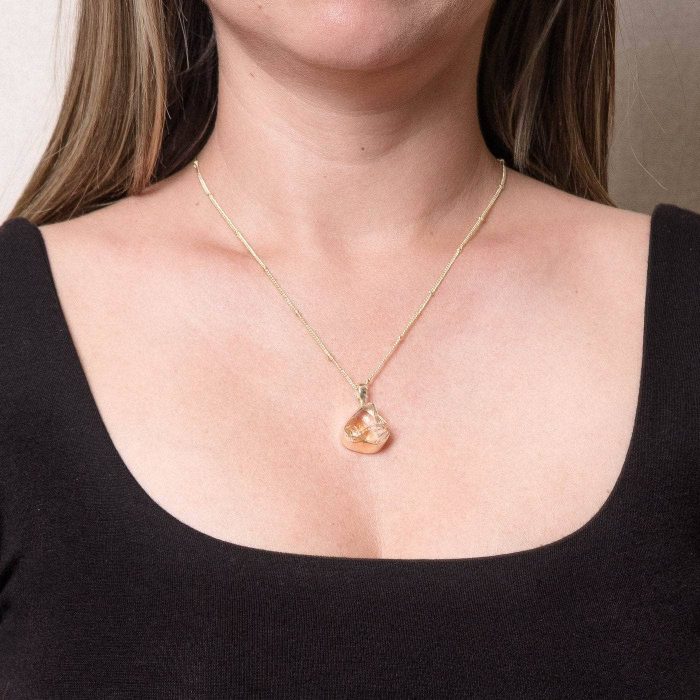 Genuine Citrine Raw Crystal Necklace - Image 5