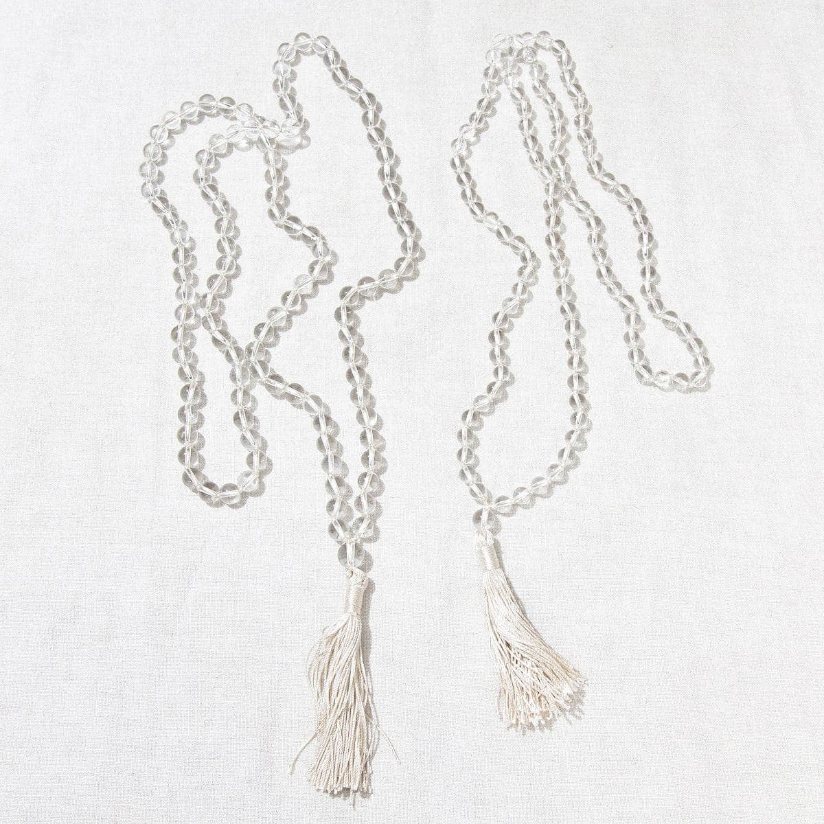 ClearQuartzMalaFull Clear Quartz Mala - High-Energy Gemstones - Image 3