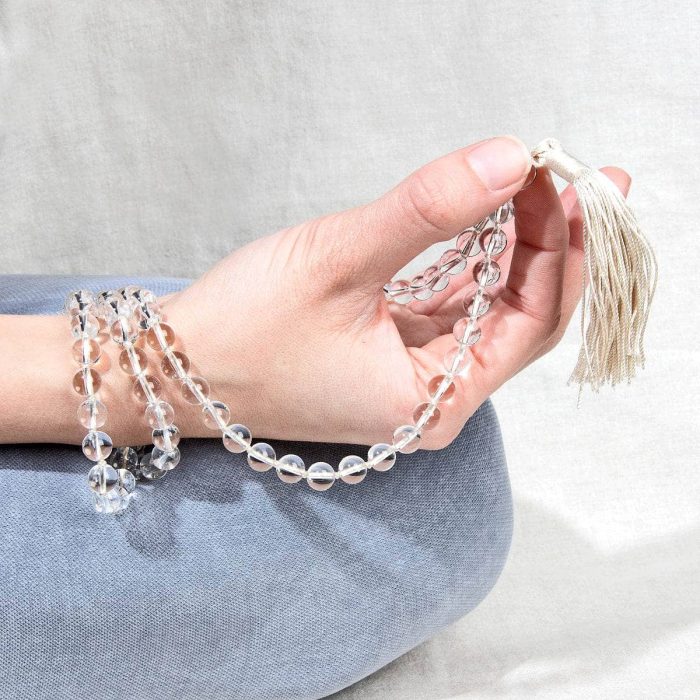 Clear Quartz Mala - High-Energy Gemstones - Image 2