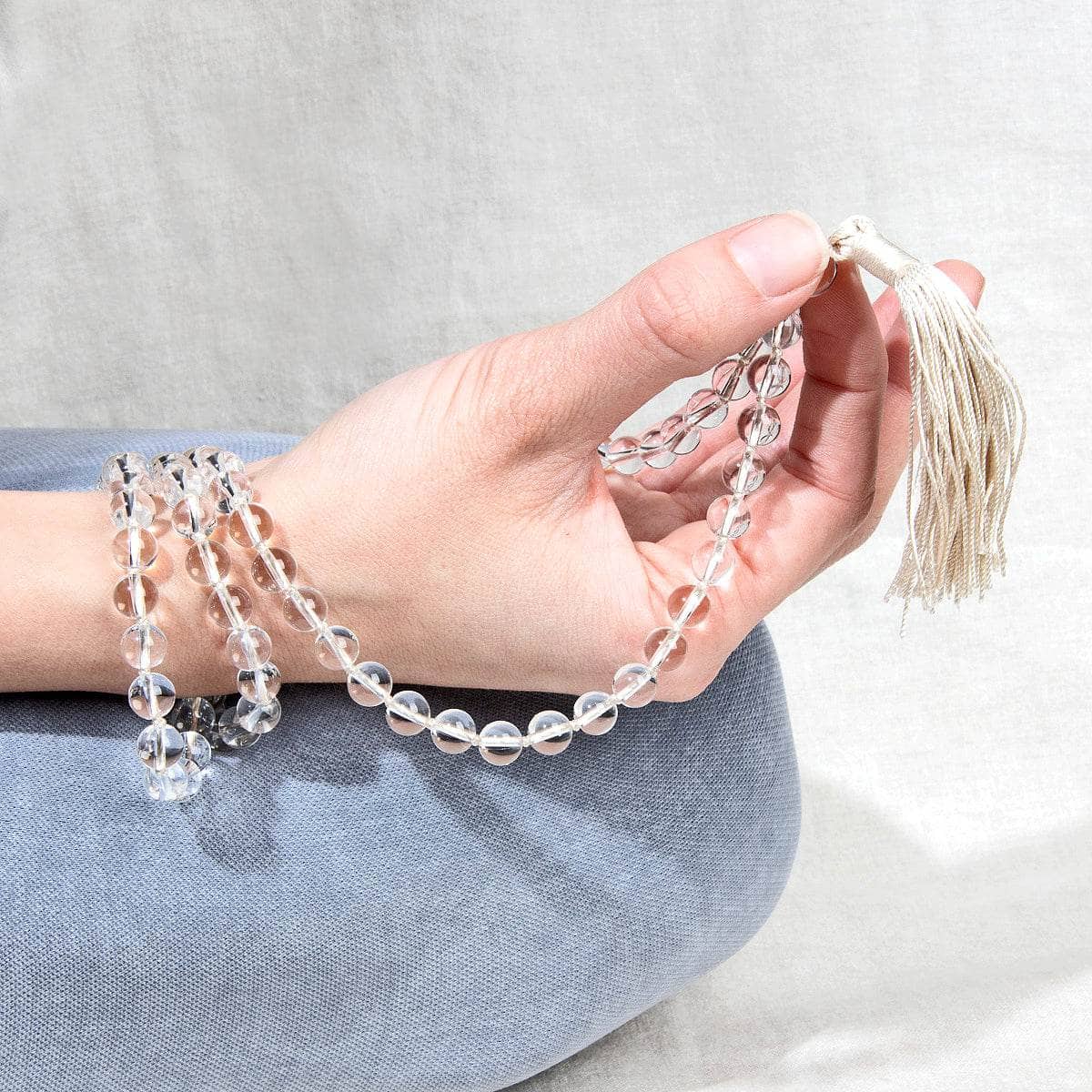 ClearQuartzMalahand Clear Quartz Mala - High-Energy Gemstones - Image 2