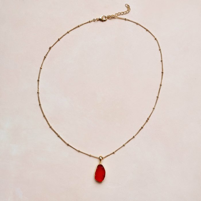 Carnelian Raw Crystal Necklace - Image 3
