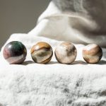 Polychrome (Desert Magic) Jasper Sphere with Tripod - Image 3