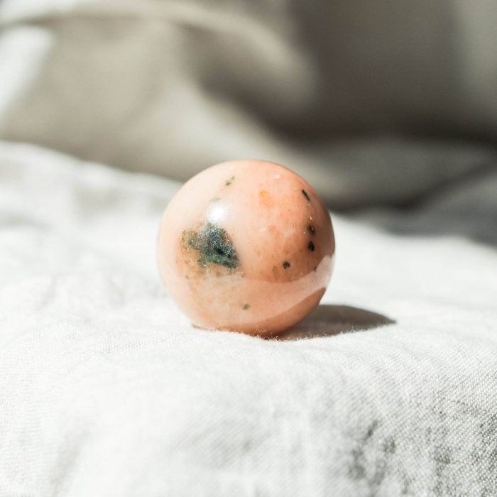 Orange Calcite Sphere with Tripod - Image 5