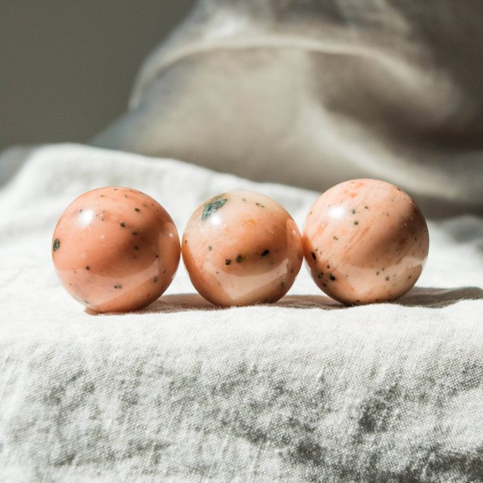 Orange Calcite Sphere with Tripod - Image 6