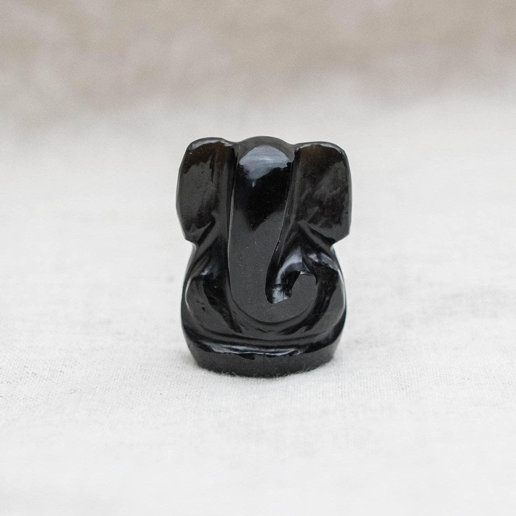 DSC_0257 Black Obsidian Ganesh - Image 3