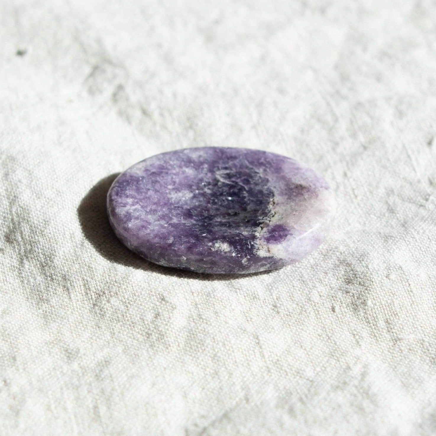 DSC_0405 Lepidolite Worry Stone - Image 1
