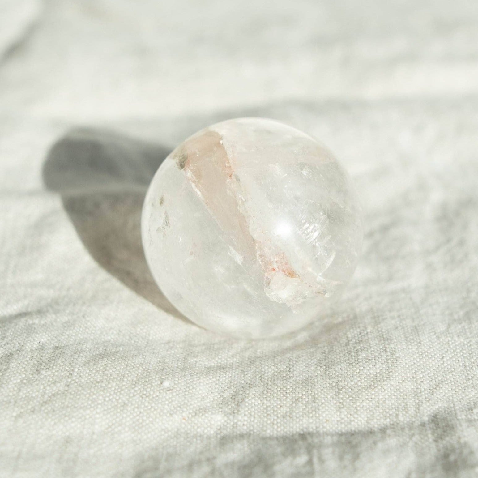 DSC_0825 Clear Quartz Sphere with Tripod - AAA Premium Quality - Image 3