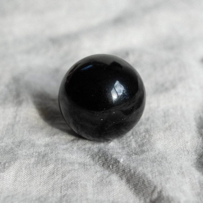 Black Obsidian Sphere with Tripod - Image 4
