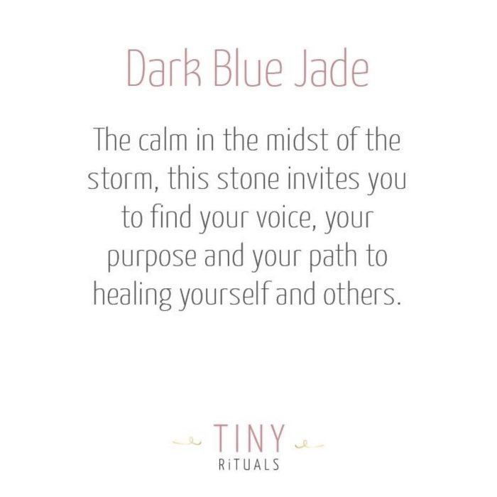 Dark Blue Jade Energy Bracelet - Image 3