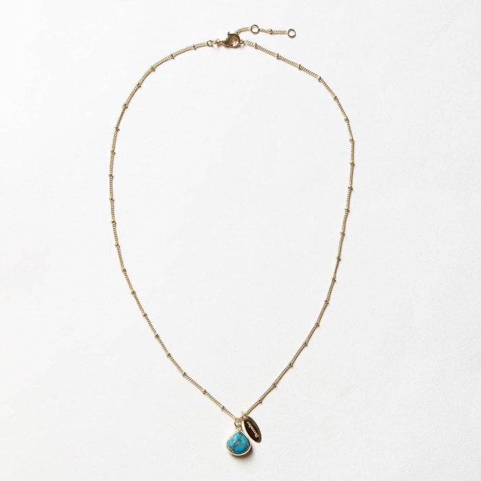 December Turquoise Birthstone Necklace - Image 3