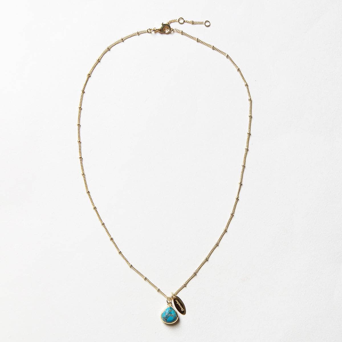 December_full-shot December Turquoise Birthstone Necklace - Image 3
