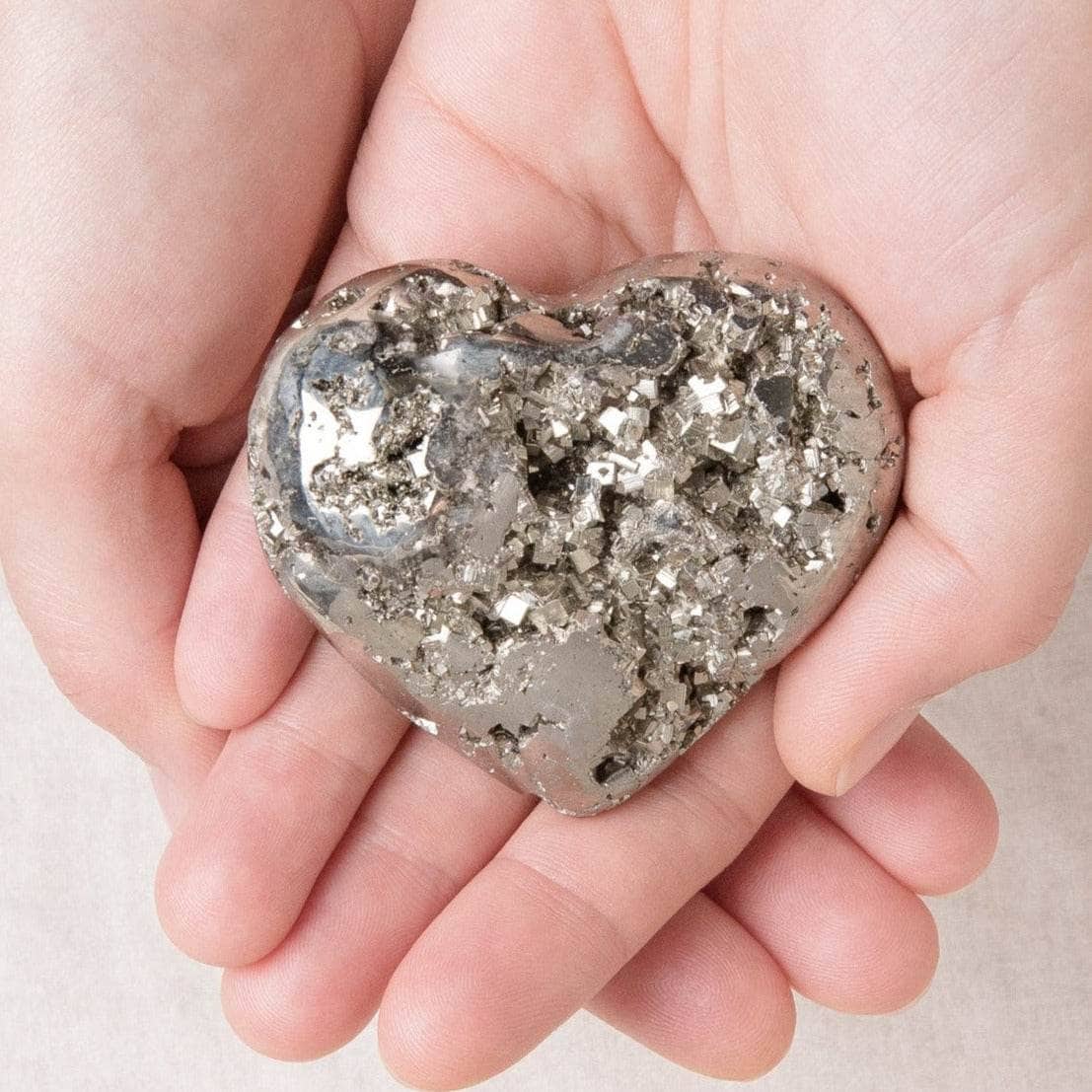 FFH-S Natural Pyrite Heart - AAA Premium Quality - Image 2