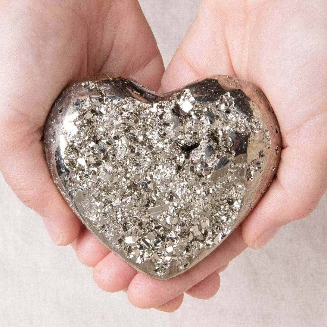 FFH-XL Natural Pyrite Heart - AAA Premium Quality - Image 9