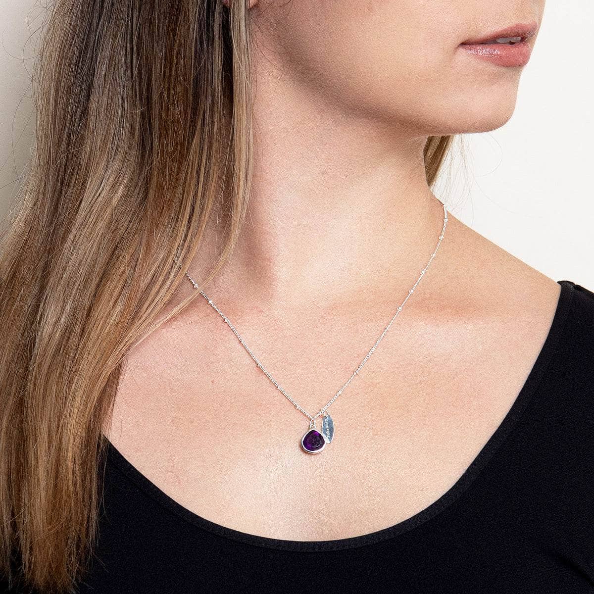 February_72eeff0f-20e6-4fba-9e3c-25e98b9b3c61 February Amethyst Birthstone Necklace - Image 6
