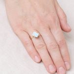 Rare Genuine Larimar Raw Freeform Gold or Silver Ring - Image 7