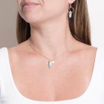 Delicate Rare Genuine Larimar Crystal Point Necklace - Image 8