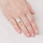 Green Amethyst Raw Freeform Gold or Silver Ring - Image 6
