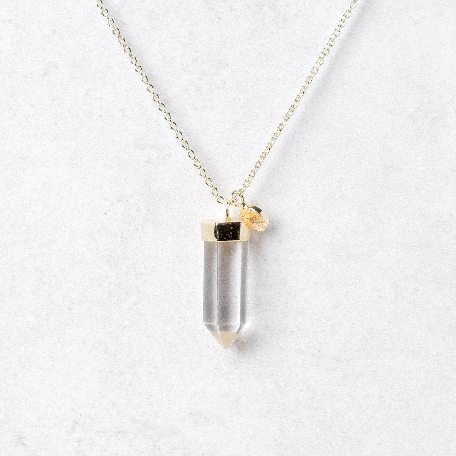 G_large8 Clear Quartz Crystal Point Necklace - Image 6