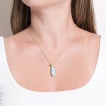 Rare Genuine Larimar Crystal Point Necklace - Image 5