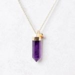 Amethyst Crystal Point Necklace - Image 2