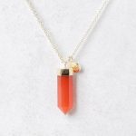 Carnelian Crystal Point Necklace - Image 2