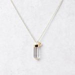 Clear Quartz Crystal Point Necklace - Image 7