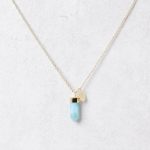 Delicate Rare Genuine Larimar Crystal Point Necklace - Image 7