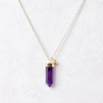 Amethyst Crystal Point Necklace - Image 3